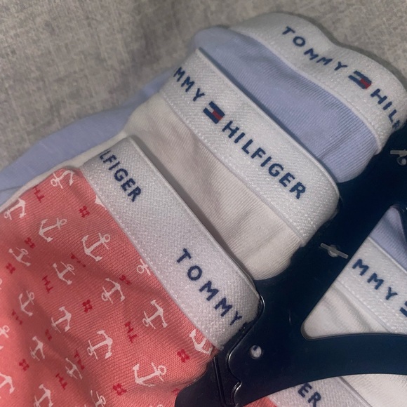 Tommy Hilfiger Boyshort Panties Set of 3 Pink, Blue and White - Picture 1 of 5